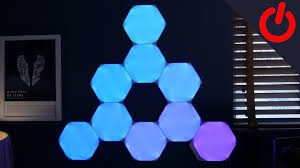 Smart color changing light squares for pixel art designs that your gaming setup shouldn't be without. Nanoleaf Shapes Hexagons Unboxing And Setup Youtube