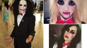 Estos juegos macabros son maniobrados por un asesino conocido únicamente como jigsaw. Juego Macabro Disfraz Para Mujer Esta Chica Puede Convertirse En Cualquier Personaje Con La Ayuda Del Maquillaje Hacer Disfraces Maquillaje De Monstruo Maquillaje De Cara De Halloween Ver Mas Ideas