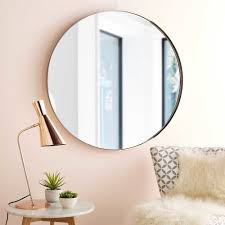 Miroir Rond En Metal Cuivre D90 Emmy Maisons Du Monde