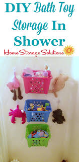 We have plenty of storage space in the bathroom cabinet, but the problem was that by the time the tub. Bath Toy Storage Organization Ideas