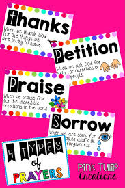 Brighten Up Your Classroom With These 5 Colorful And Bright Posters To Help Your Students With Understanding The 4 Dif Catholic Prayers Types Of Prayer Prayers
