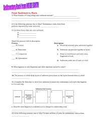 Sedimentary Rock Guided Reading Questions