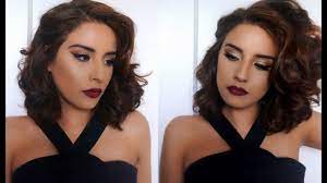 They can be tailored to your hair type. Prom Makeup Hair Tutorial Classic Hollywood Glam Short Hair Prom Hairstyle Claribella Youtube