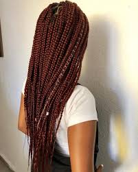 Box braids can be done with natural hair or with extended hair for extra length, thickness, and fullness, she says. The 13 Hottest Burgundy Box Braids