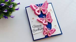 Pick a card the type of card you choose depends on its purpose and the recipient. How To Make Birthday Card Handmade Easy Card Tutorial Youtube