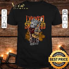 Baby Groot Hug Guitar Lynyrd Skynyrd Marvel Shirt Hoodie Sweater Longsleeve T Shirt