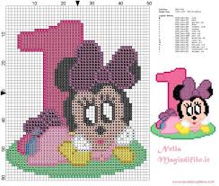 Each tiny square on the grid represents a square of aida fabric. My Cross Stitch Patt On Twitter Baby Minnie Mouse First Birthday Http T Co Hkvmvpyod4 Http T Co Rvd3krnt7t