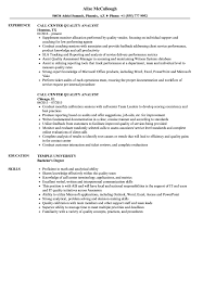 Call Center Quality Analyst Resume Samples Velvet Jobs
