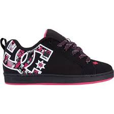 Black And Pink Womens Dc Shoes Pin On Shoes