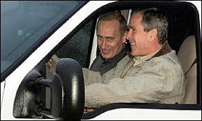 Putin arrives at Bush ranch