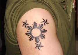 Right Shoulder Cover Up With Nice Filipino Tribal Sun Tattoo Filipino Tattoos Sun Tattoo Tattoos