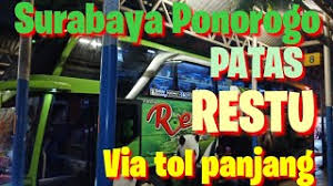 Terminal purabaya surabaya (jalur 11) schedule from surabaya. Perjalanan Surabaya Ponorogo Bus Patas Restu Via Tol Panjang Youtube