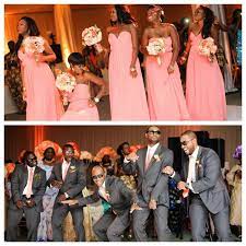 Nigerian Wedding 50 Beautiful Color Coordinating Ideas For Your Bridesmaids Groomsmen Nigerian Wedding Bridesmaid Gray Wedding Colors Bridal Outfits