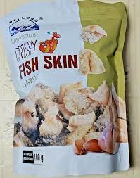 Crispy Fish Salmon Skin Garlic Flavor 100g Ebay In 2021 Salmon Skin Salmon Crispy