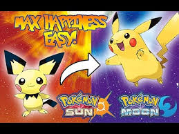 How To Evolve Pichu Into A Pikachu Pokemon Moon Youtube