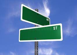 Blank Street Signs A Set Of Blank Street Crossing Signs Ready To Be Customized Sponsored Signs Set Blank Street Ready Street Signs Signs Street