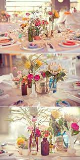 Wedding Tables Will Havea A Mix Of Vintage Vases Bottles And Bud Vases Wildflower Centerpieces Wedding Table Flowers Wildflower Wedding Wedding Table