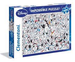 Easy puzzles, hard puzzles, difficult puzzles (well, near impossbile one!) * in hard and impossible levels you have to rotate the pieces * dozens of goals to achieve * solving abstract jigsaws is a great way to train your mind, eyes and coordination * puzzles for adults, kid, elderly etc. Disney 101 Dalmatians 1000 Piece Impossible Puzzle Children S Jigsaw Clementoni 1000 Pieces Buy Online At Best Price In Uae Amazon Ae