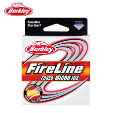 Berkley Brand Fireline For Ice Fishing 45m 2lb 10lb Super Strong Fire Line Braided Wire Fishing Line With Clear Smoke Grey Color
