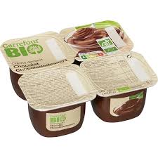 Le beurre de cacao est une matière grasse végétale issue de la pression des fèves de cacao pour obtenir la poudre de cacao. Creme Dessert Chocolat Bio Carrefour Bio Les 4 Pots De 95g A Prix Carrefour Chocolat Bio Creme Dessert Chocolat Dessert Chocolat