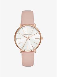 We always have the trendiest new fashion when you're looking for a new look or new style. Armbanduhr Pyper Im Rose Goldton Mit Lederarmband Michael Kors