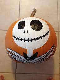 Make every day a haunted holiday and let jack skellington sing and dance. Jack Skeleton Pumpkin Painting Nightmare Before Christmas Decorations Pumpkin Halloween Decorations Halloween Diy