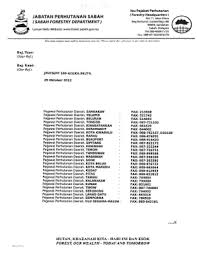 Kerja kosong di jabatan perhutanan. Jabatan Perhutanan Sabah Fill Online Printable Fillable Blank Pdffiller