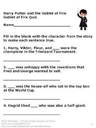 Free End Of Book Quiz Harry Potter And The Goblet Of Fire Harry Potter Goblet Of Fire Potter