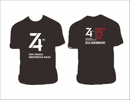 Desain baju hut ri 74 nusagates. Desain Kaos Hut Ri 74 2019 Hitam Serbabisnis