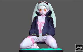 3D file REBECCA SIT CYBERPUNK EDGERUNNERS 2077 NAKED NUDE HENTAI ANIME GIRL  CHARACTER 3D PRINT 👧・3D printer model to download・Cults
