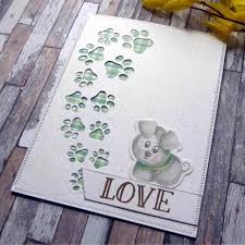 Our dies work in all major tools like big shot and cuttlebug. Dog Paw Print Metal Cutting Dies New Die Cut Craft Embossing Card Making Christmas Diy Card Photo Album Decoration Craft Cutting Dies Aliexpress