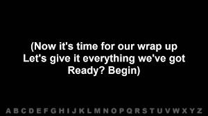 Now it's time for our wrap up let's give it everything we've got ready? Blackalicious Alphapet Rap Alphabet Aerobics Lyrics Youtube