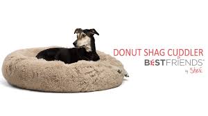 The faux shag is so cozy, you may find yourself cuddling in the bed with your doggo! The Original Calming Donut Dog Bed In Shag Fur 30 X30 Best Friends By Sheri