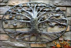 Metal Art Tree Outdoor Metal Art Metal Wall Art Tree Wall Hanging Tree Of Life Tree Metal Art Haitian Art Wall Decor 352 Ovbd In 2020 Outdoor Metal Art Metal Tree Wall