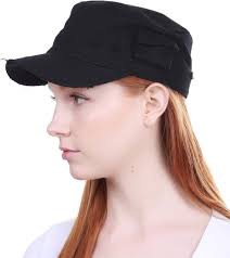 Buy KBETHOS Cadet Army Cap Basic Everyday Military Style Hat (Large,  (Distressed Pockets) Black) at Amazon.in