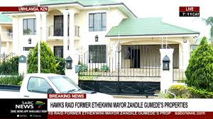 A member of the hawks task team investigating a corruption and money laundering case of ethekwini mayor zandile gumede survived after he was shot by three unidentified gunmen. New Development As Hawks Raid Zandile Gumede S Home In Umhlanga Youtube