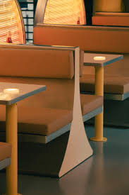 Furniture for bar & restaurant free cad drawings bar and restaurant chairs, bar tables, a bar counter in plan, sofas, coffee tables. Cut Architectures Designs Sunset Hued Interior For Parisian Burger Joint In Ode To California Free Cad Download Center