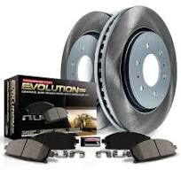 PowerStop Front Semi-Coated Rotor and Low-Dust Ceramic Brake Pad Kit SC2435