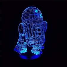 Star Wars R2 D2 Robot 3d Led Night Light Free Vector Cdr Download 3axis Co In 2020 3d Led Night Light Robot Night Light Night Light