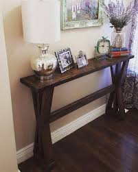Rustic Wooden Lamp Design Id Hall Table Decor Farmhouse Sofa Table Foyer Decorating