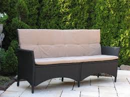 Gartenbank Rattan 2 Sitzer Lanzarote Personen Schwarz Gartenbank Rattan Gartenbank Bank