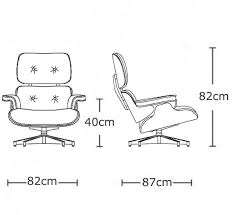 Remarkable Eames Chair Dimensions With Eames Style Lounge Chair And Ottoman Walnut White Leather Mebel Svoimi Rukami Chertezhi Mebel