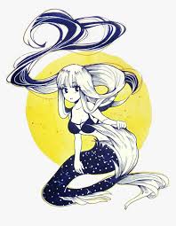 See more ideas about mermaid, drawings, easy drawings. Mermaid Mermaidgirl Girl Anime Drawing Art Cute Anime Mermaid Girl Drawing Hd Png Download Kindpng