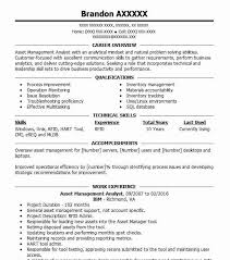 Monitors and reports on interest rate risk and liquidity risk. Asset Management Analyst Resume Example Analyst Resumes Livecareer