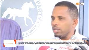Dr. Ismaila Ceesay, leader of the Citizens' Alliance (CA) and Minister of  Information, has spoken about the alliance between the CA and the ruling  National People's Party (NPP) during the NPP Alliance ...