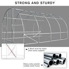 Shop plant supports and accessories online at acehardware.com and get free store pickup at your neighborhood ace. Walk In Tunnel Greenhouse Garden Planting Shed Clear Pe Cover Metal Frame Ebay