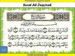 Tujuan pembelajaran setelah mempelajari bab ini siswa diharapkan dapat membaca dengan tartil, menyebutkan arti dan mencontoh perilaku berserah diri kepada allah swt. Motivasi Al Qur An Qs Al Insyirah Ppt Download