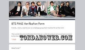 Link ujian khusus army google form adalah sebuah tes untuk kamu yang ingin membuktikan, seberapa fans nya kamu ke group boyband asal korea ini bts. Terbaru Ujian Army Docs Google Form Tondanoweb Com