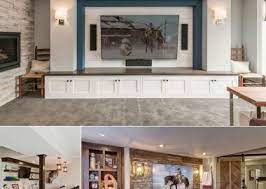 Even if you can hang your television, figuring out the right height for people tend to mount tvs too high, which puts the neck in an unnatural, uncomfortable position while watching, says laura webb, design center. Basement Tv Wall Archives Amazing Interior Design