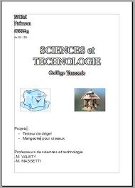 6eme Page De Garde Du Classeur Technologie College Vasconie